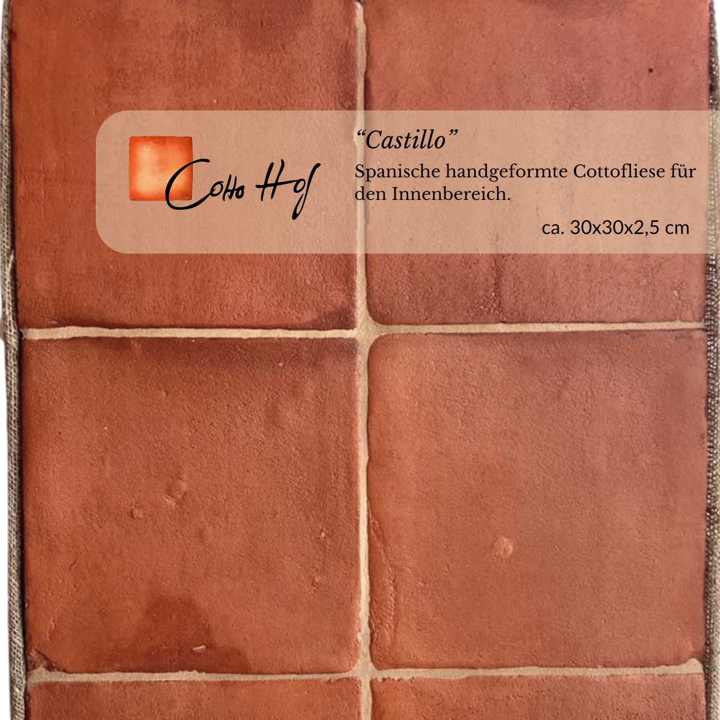 Castillo Rojo 30x30 cm