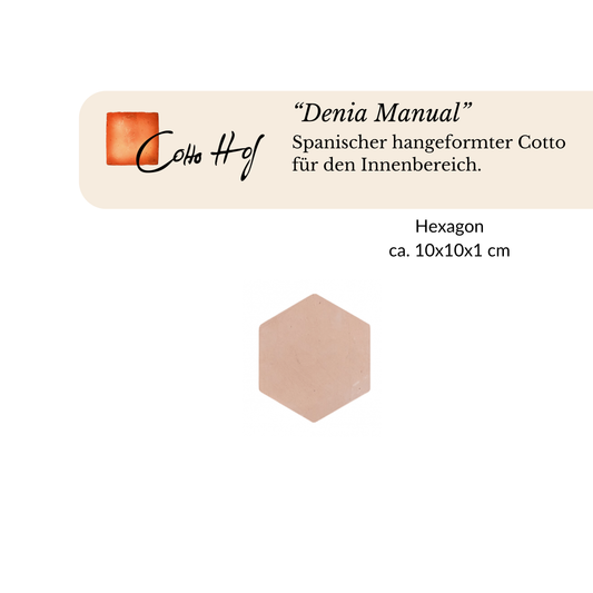 "Denia Manual" 10x10 cm Hexagon