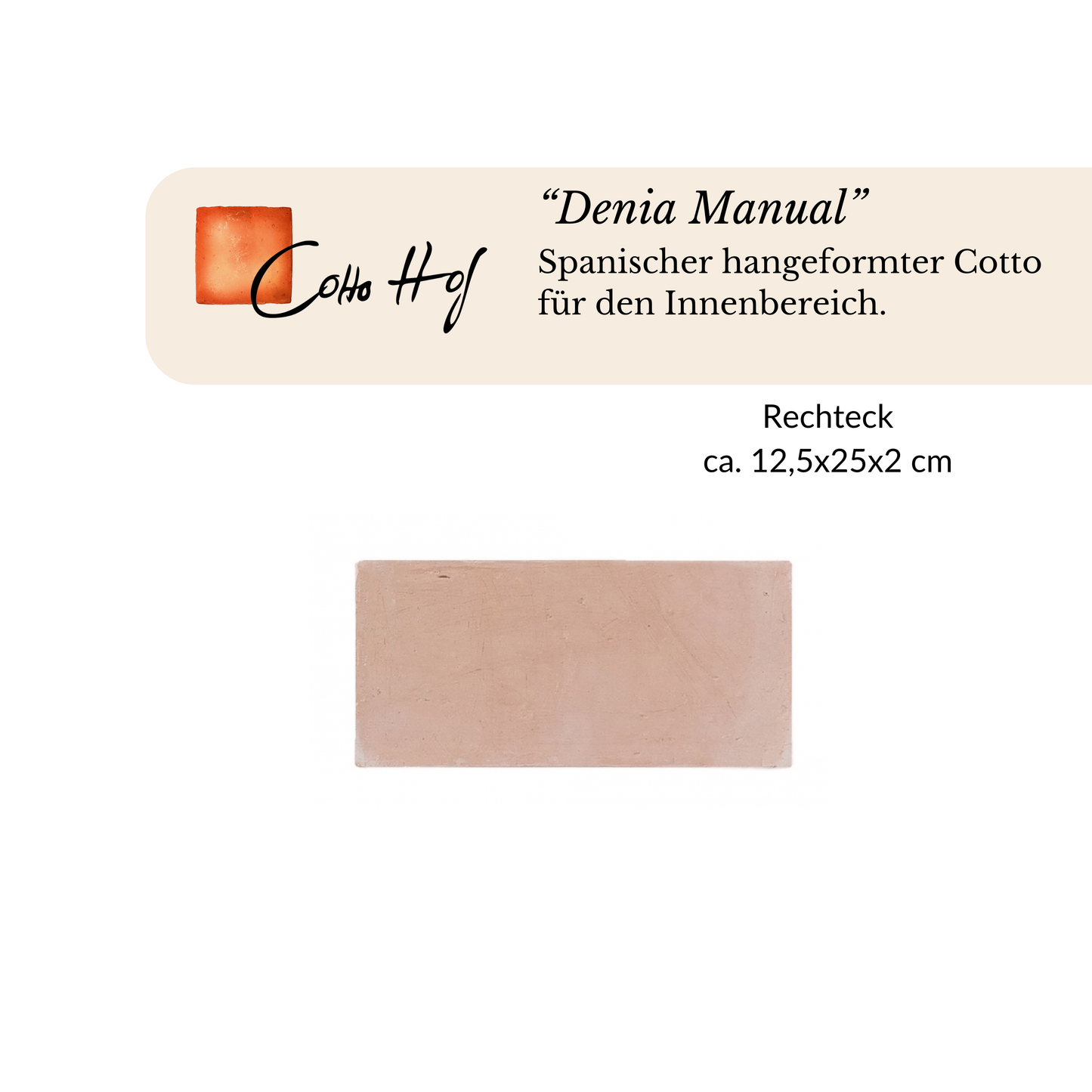 "Denia Manual" 12.5x25 cm