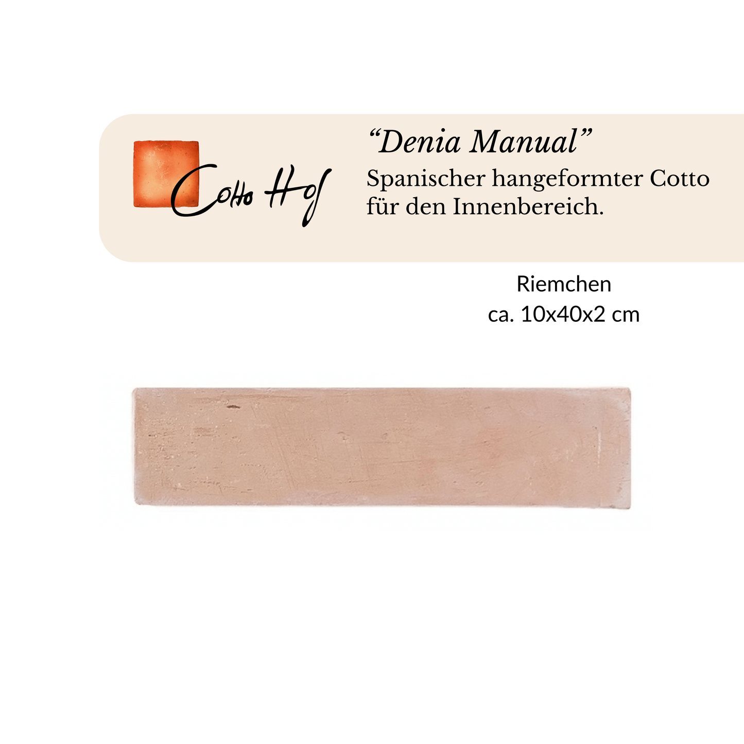 "Denia Manual" 10x40 cm