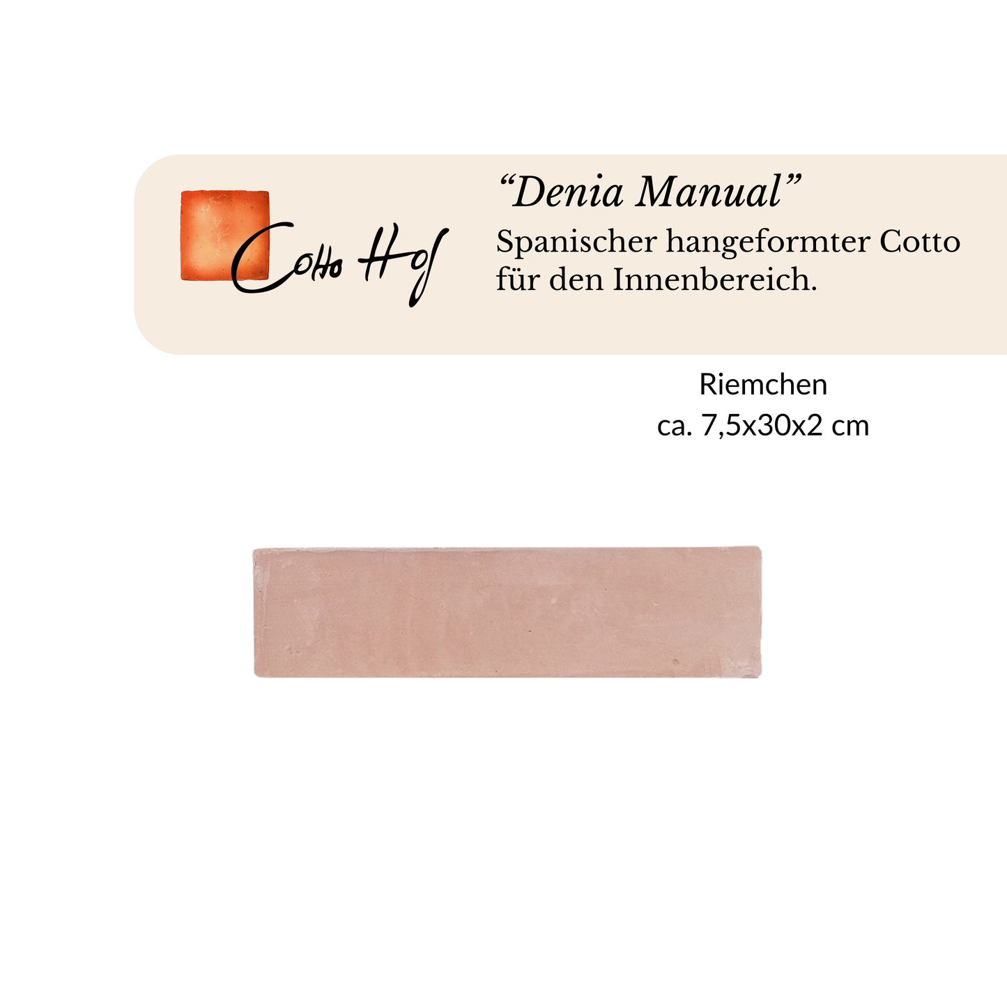 "Denia Manual" 7.5x30 cm