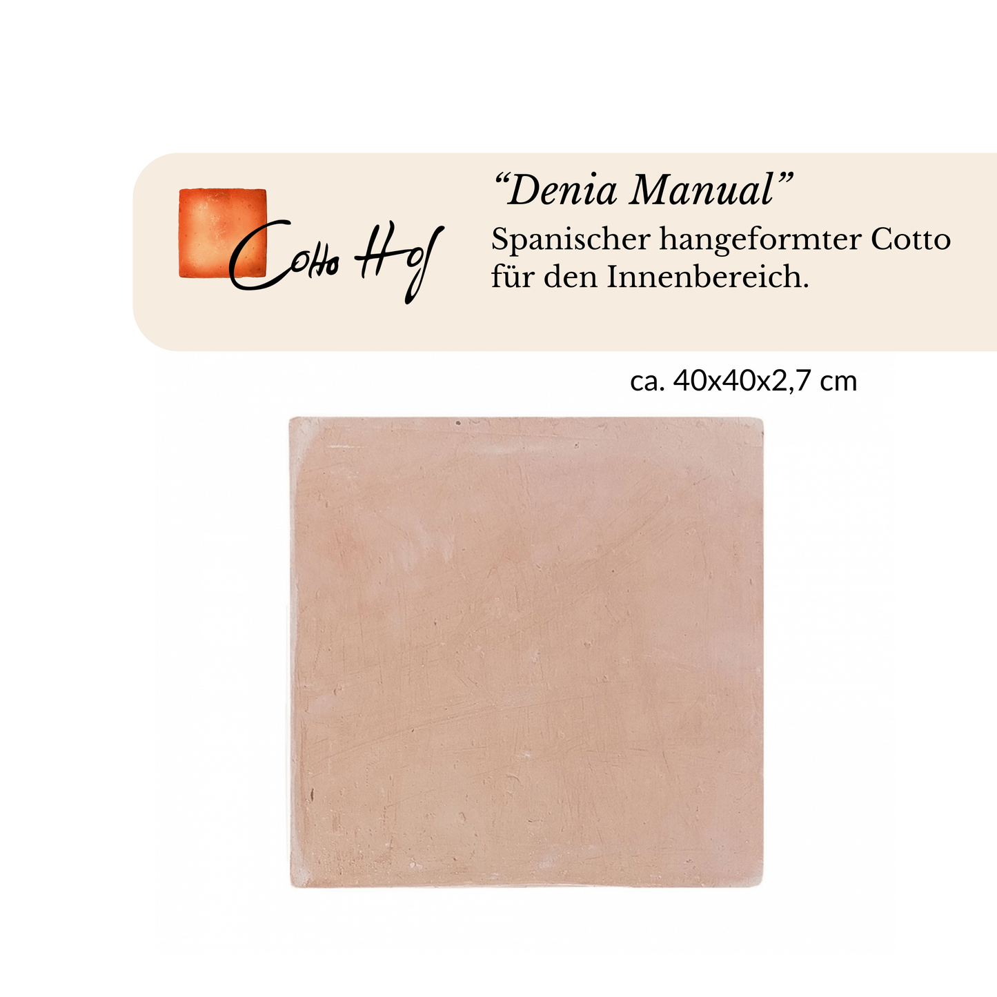 "Denia Manual" 40x40 cm