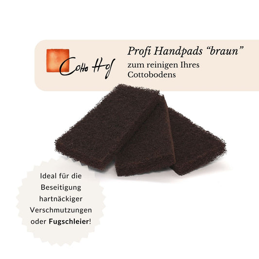 Profi Handpads zum reinigen Ihres Cottobodens